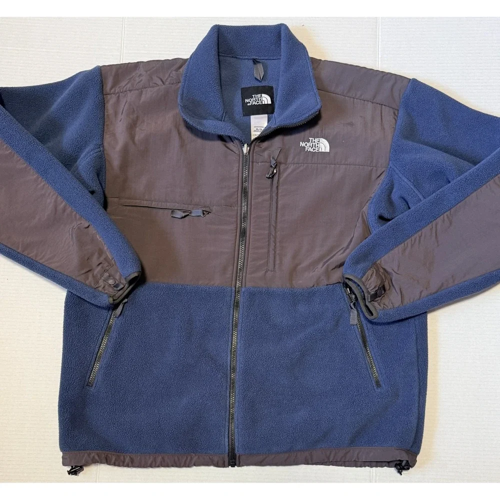 THE NORTH FACE Denali - Men's Fleece Jacket - Gray & Blue - Size X-Large XL